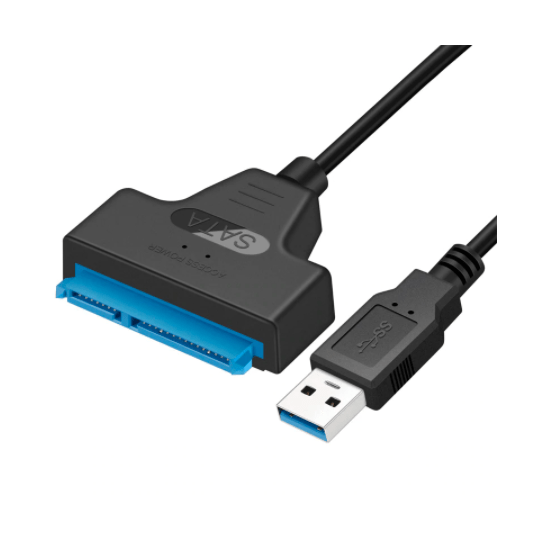 Cable USB 3.0 vers SATA III 2,5” 22 broches pour HDD SSD