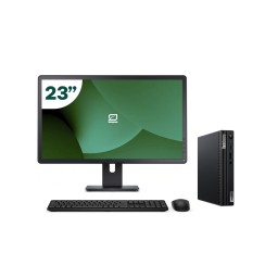 Pack Lenovo M80q Tiny i7 10700 + Moniteur 23" + Clavier/Souris + WiFi USB