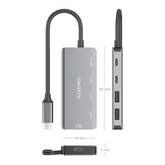 Hub USB Aisens A109-0945 Multiports USB