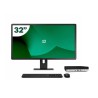 Pack HP 600 G5 Mini i7 9700T 16GB SSD 512GB + écran LCD 32" + clavier et souris sans fil + WiFi