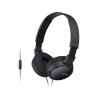 Auriculares Sony MDR-ZX110 avec microphone, noir