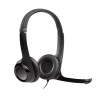 Auriculares Logitech H390 avec microphone, noir