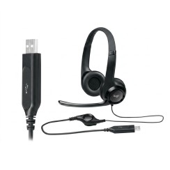 Logitech H390 USB avec microphone noir · Casque premium