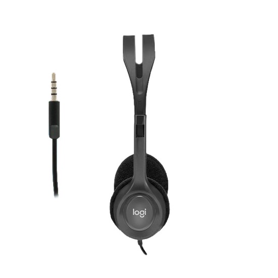 Logitech H111 avec microphone noir · Casque stéréo