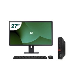 Pack Lenovo M75Q G1 Tiny AMD Ryzen 3 + Moniteur 27" + Clavier/Souris + WiFi USB