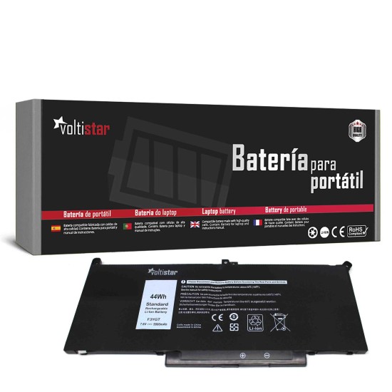 Batterie pour ordinateur portable DELL LATITUDE 7280 7290 7380 7390 7480 7490 F3YGT DM3WC MYJ96 2X39G DWX9J 7.6V