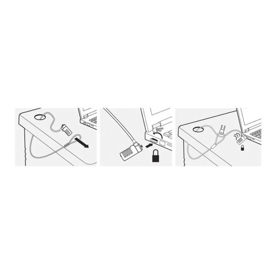 Cable de sécurité Ewent EW1241 avec combinaison pour ordinateur portable