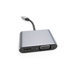 Convertisseur USB-C vers HDMI, répartiteur USB-C 3.0 3 en 1 compatible, 4K, PD, Charge Rapide, Nouveau