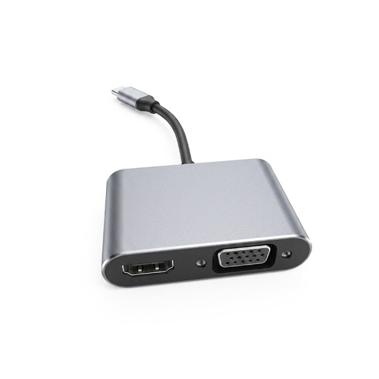 Convertisseur USB-C vers HDMI, répartiteur USB-C 3.0 3 en 1 compatible, 4K, PD, Charge Rapide, Nouveau