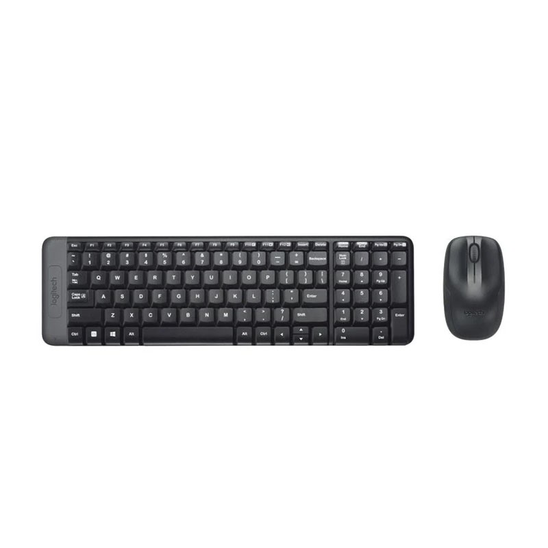 Teclavier + Souris Logitech MK220 Sans fil Wireless, Noir, Neuf