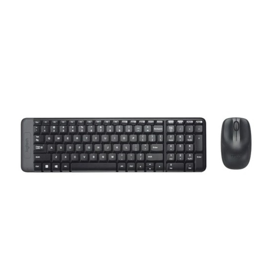 Teclavier + Souris Logitech MK220 Sans fil Wireless, Noir, Neuf