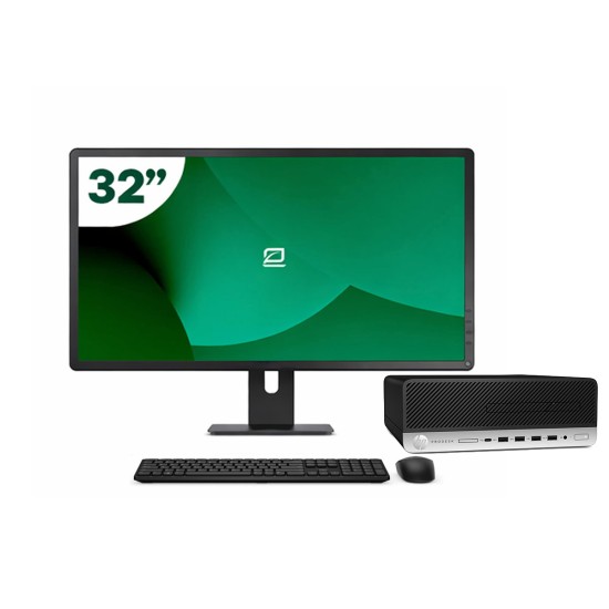 Pack HP 600 G4 SFF i5 8500 + Moniteur 32" + Clavier/Souris + WiFi USB