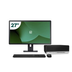 Pack HP 600 G4 SFF i5 8500 + Moniteur 27" + Clavier/Souris + WiFi USB