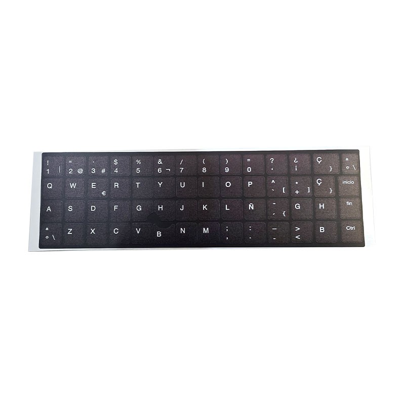 Kit d’autocollants pour clavier espagnol HP · Fond UV · ANSI et ISO