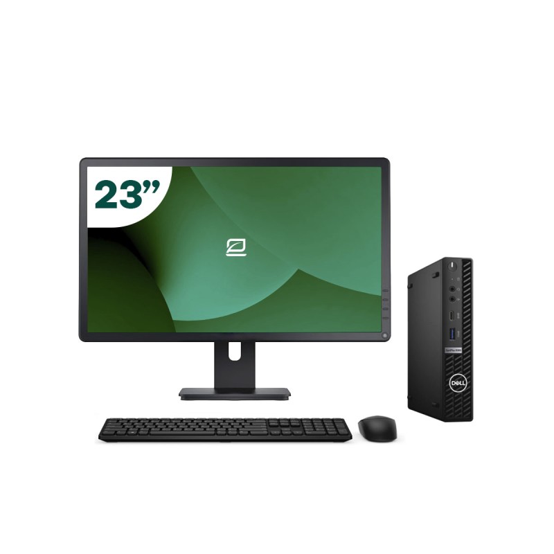 Pack Dell 5080 Micro i5 10500T + Moniteur 23" + Clavier/Souris + WiFi USB