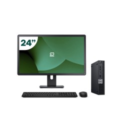 Pack Dell 5070 Micro i5 9500T + Moniteur 24" + Clavier/Souris + WiFi USB