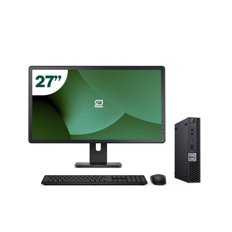 Pack Dell 5070 Micro i5 9500T + Moniteur 27" + Clavier/Souris + WiFi USB