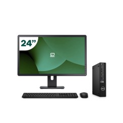 Pack Dell 5090 Micro i5 11500T + Moniteur 24" + Clavier/Souris + WiFi USB