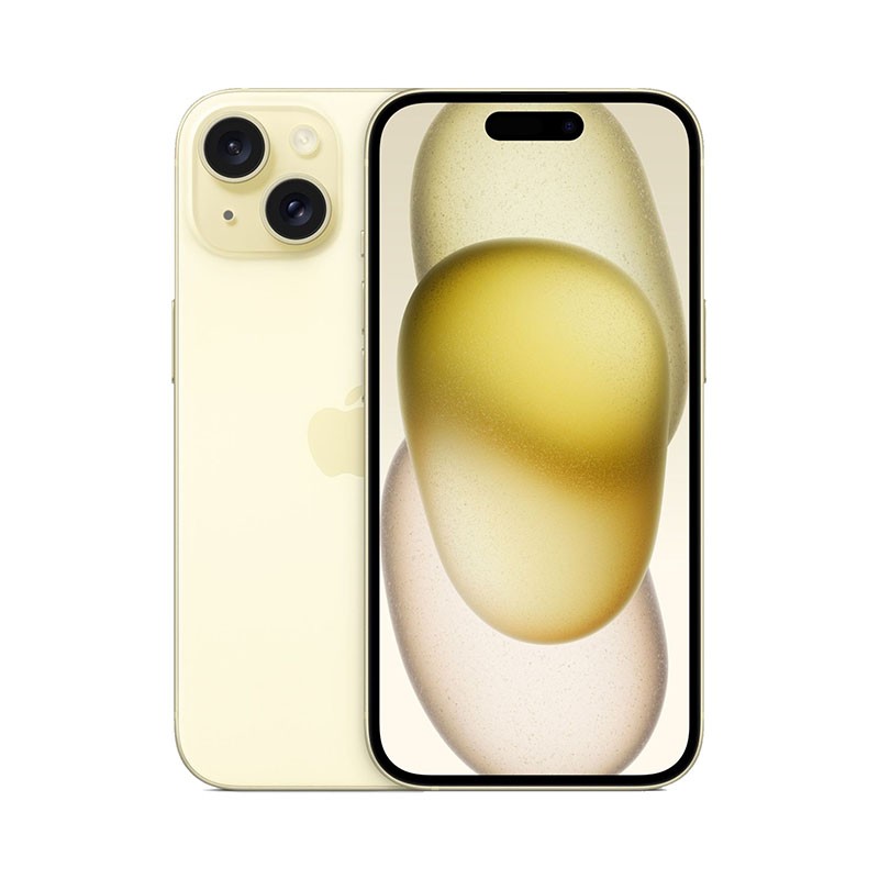 Apple iPhone 15 256GB Jaune · Smartphone 5G · Apple A16 Bionic
