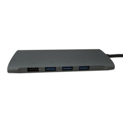 Hub USB Type C 10 en 1 avec HDMI VGA RJ45 Gigabit