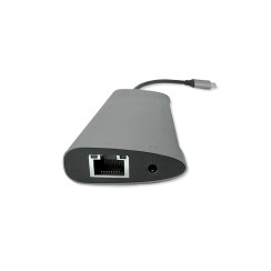 Hub USB-C 10 en 1 HDMI VGA RJ45 Gigabit et USB 3.0