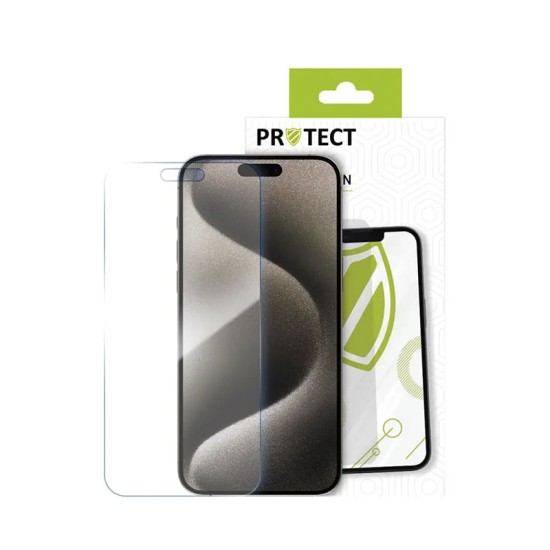 Cristal trempé PROTECT pour Apple iPhone 15 Pro Max Transparent 9H Réf 3000000221631