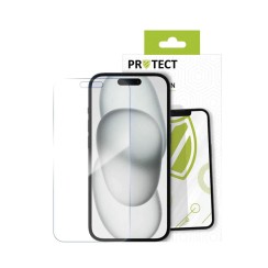 Cristal trempé PROTECT pour Apple iPhone 15 Transparent 9H Réf 3000000221594