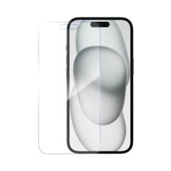 Cristal trempé PROTECT pour Apple iPhone 15 Transparent 9H Réf 3000000221594