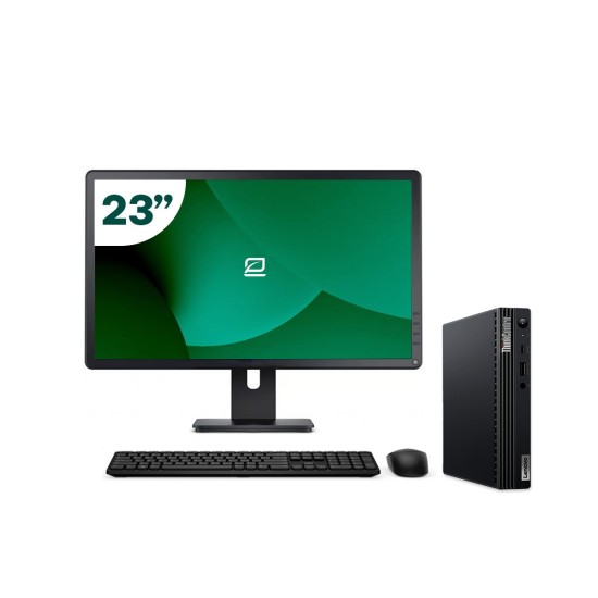 Pack Lenovo M75Q G2 Tiny AMD Ryzen 3 + Moniteur 23" + Clavier/Souris + WiFi USB