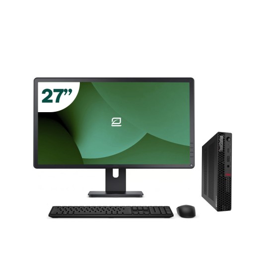 Pack Lenovo P340 Tiny i5 10500T + Moniteur 27" + Clavier/Souris + WiFi USB