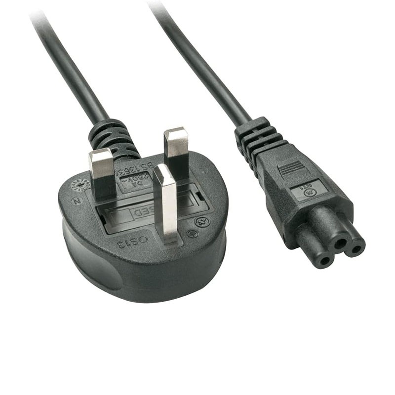 Cable d’alimentation Schuko vers C5 UK pour ordinateur portable