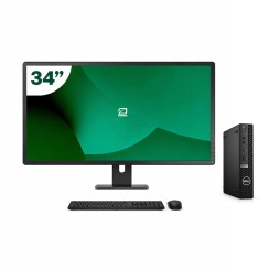 Pack Dell 5090 Micro i5 11500T + Moniteur 34" + Clavier/Souris + WiFi USB