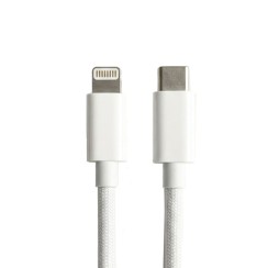 Cable USB-C vers Lightning tressé 1 m | Charge rapide pour iPhone