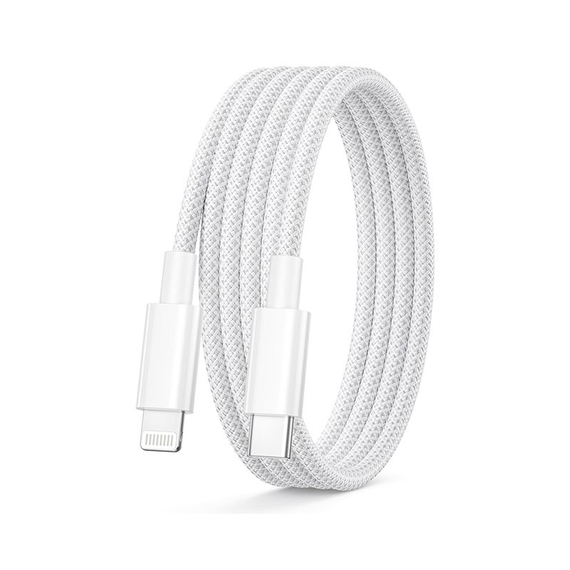Cable USB-C vers Lightning tressé 1 m | Charge rapide pour iPhone