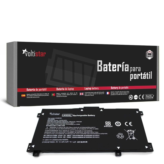 Batterie pour ordinateur portable HP LK03XL LKO3XL LK03048XL LK03055XL 916368-421 916368-541