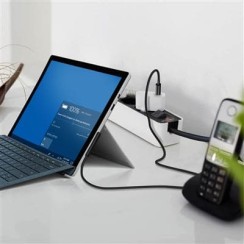 Cable Type C 1,5 m pour Microsoft Surface Pro 3/4/5/6, Surface Laptop/Laptop 2/Go/Studio USB-C, Neuf