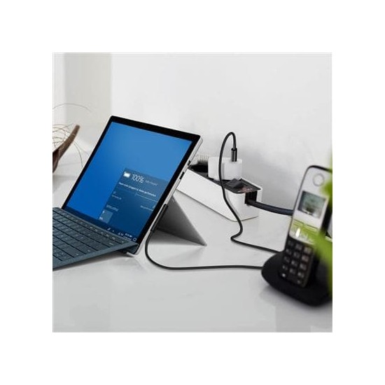 Cable Type C 1,5 m pour Microsoft Surface Pro 3/4/5/6, Surface Laptop/Laptop 2/Go/Studio USB-C, Neuf