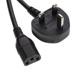 Câble d’alimentation Schuko vers C13 à 3 broches pour PC et moniteur