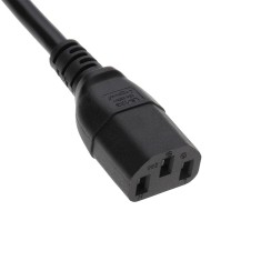 Câble d’alimentation Schuko vers C13 à 3 broches pour PC et moniteur