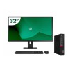 Pack Lenovo M720q Tiny i5 9500T 16GB SSD 512GB + écran LCD 32" + clavier et souris sans fil + WiFi
