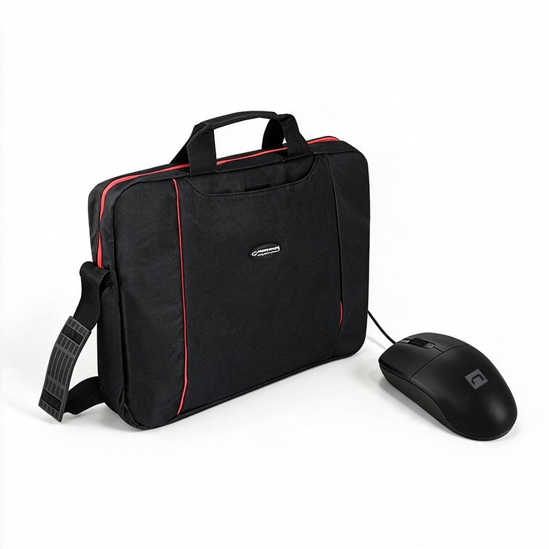 Sacoche Esperanza ET192 + Souris Natec RUFF 2 1000 DPI Noir