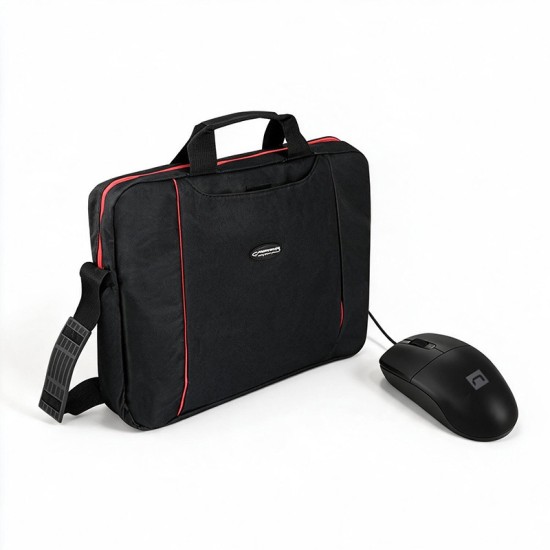Sacoche Esperanza ET192 + Souris Natec RUFF 2 1000 DPI Noir
