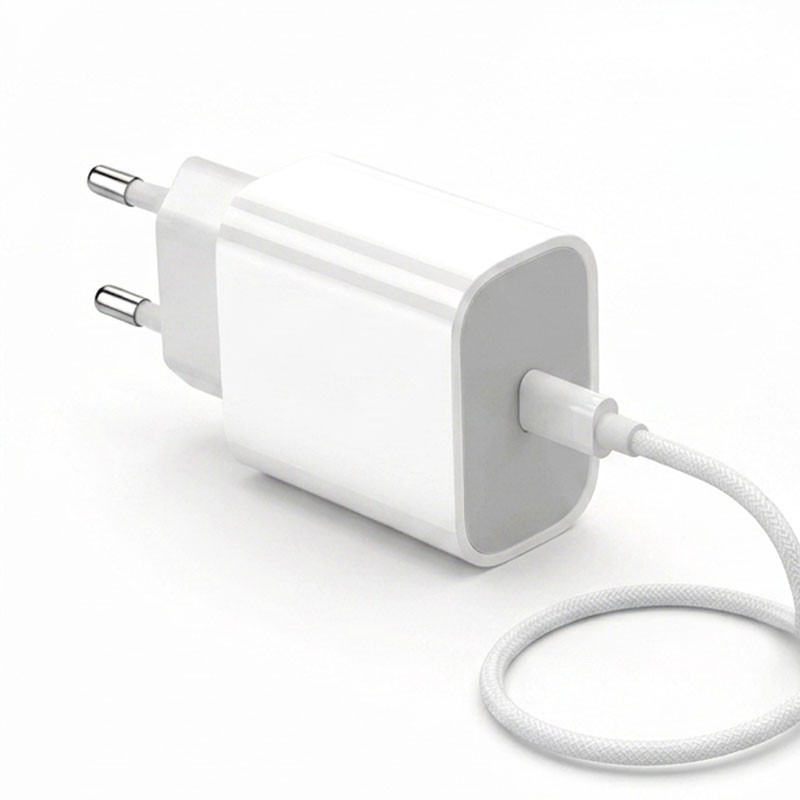Chargeur USB-C PD 20W + Câble USB-C vers USB-C tressé 1 m