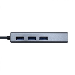 Aisens A106-0401 USB 3.0 vers Gigabit Ethernet + HUB 3xUSB