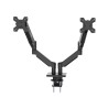 CoolBox COO-SOP-M02D Support de bureau pour 2 moniteurs jusqu’à 32" Bras pneumatique 8 kg/bras, Neuf