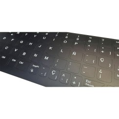 Kit d’autocollants pour clavier espagnol Lenovo · ANSI et ISO · Vinyle résistant