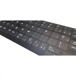 Kit d’autocollants pour clavier espagnol Lenovo · Fond UV · ANSI et ISO
