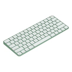 Apple Magic Keyboard A2449 Anglais UK Touch ID Vert