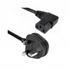 Cable de alimentación Schuko C13 UK Cable para Torre de 3 clavijas, Cable C13