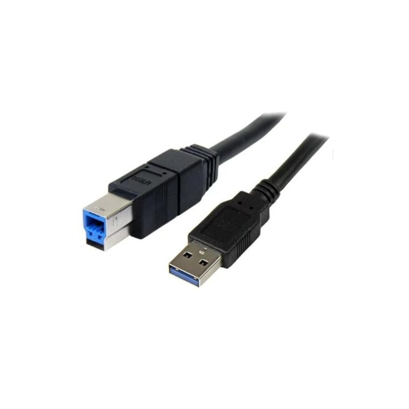 Cable USB 3.0 Type A-B 1,8 m - USB charge et données, Noir - 1ère qualité